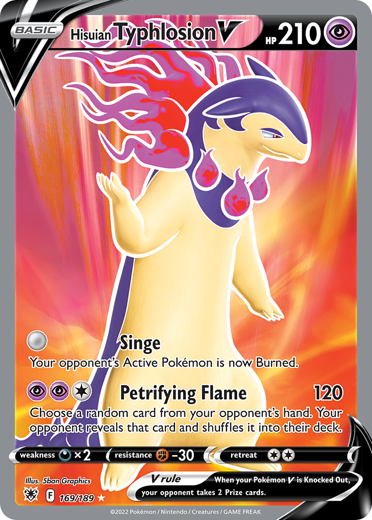 Hisuian Typhlosion V card