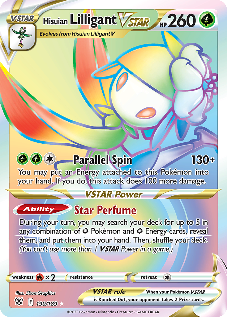 Hisuian Lilligant VSTAR card