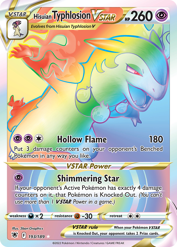 Hisuian Typhlosion VSTAR card