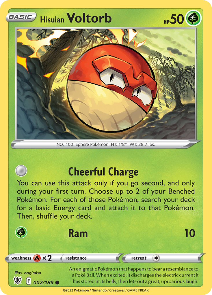 Hisuian Voltorb card