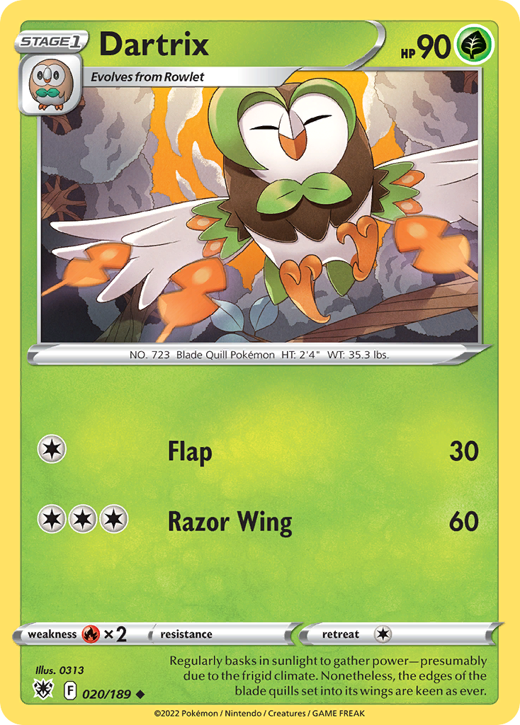 Dartrix card