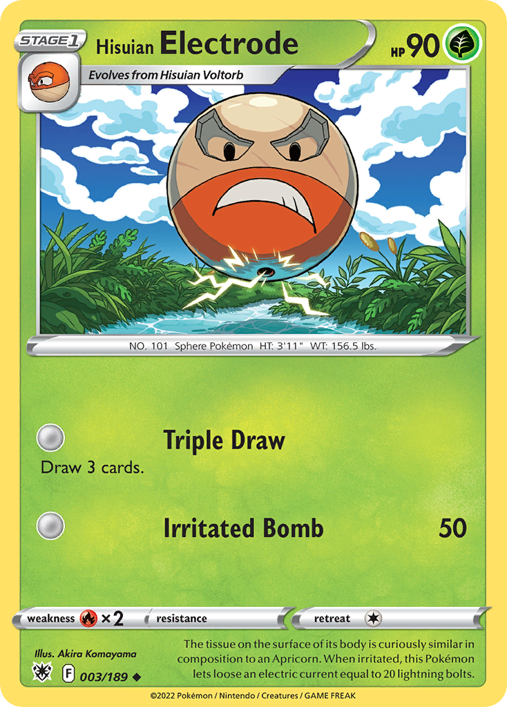 Hisuian Electrode card