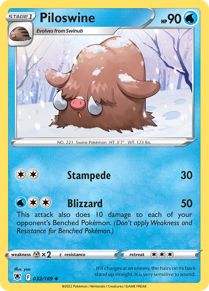 Piloswine card