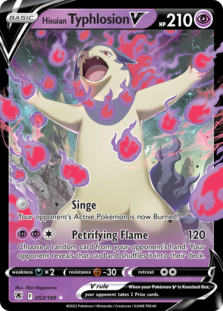 Hisuian Typhlosion V card