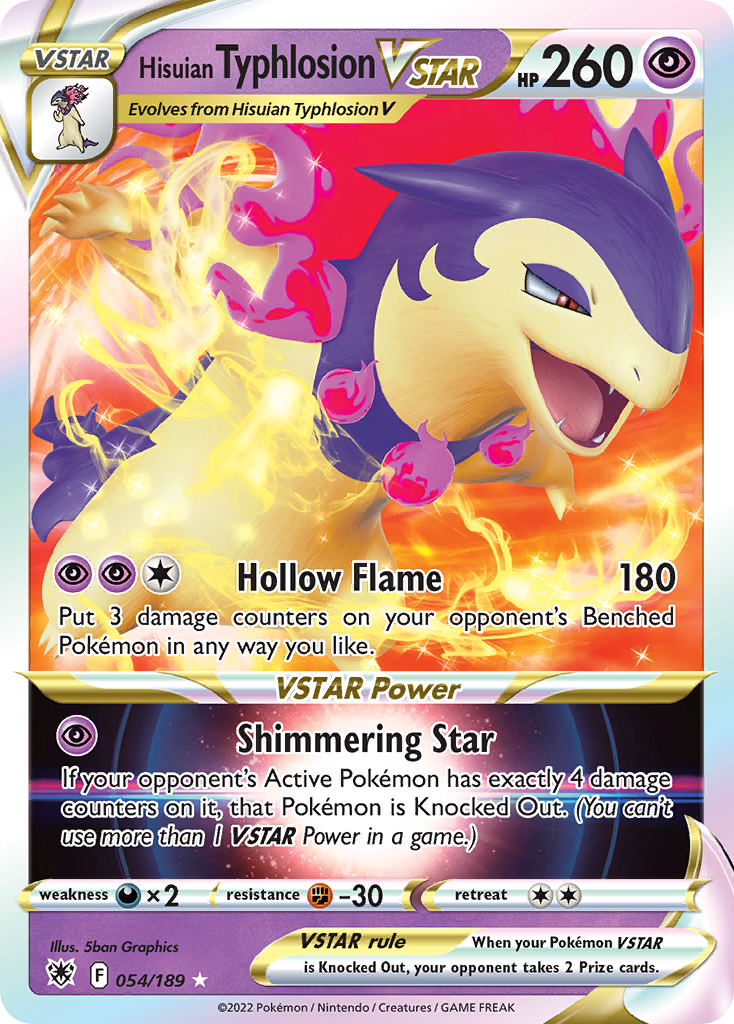 Hisuian Typhlosion VSTAR card