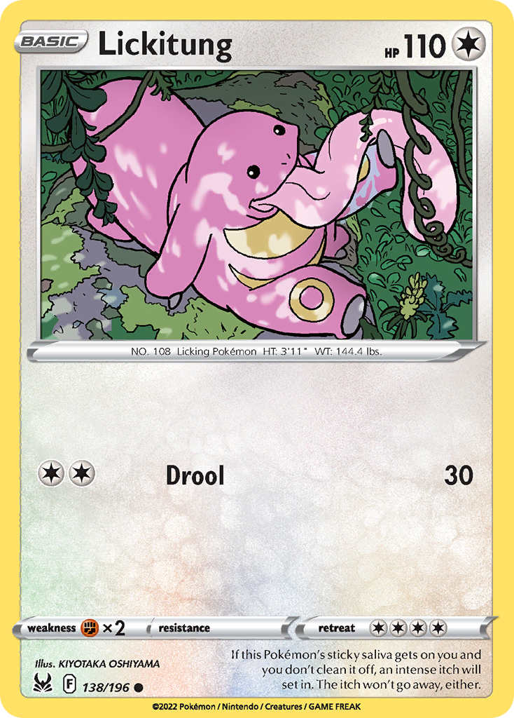 Lickitung card