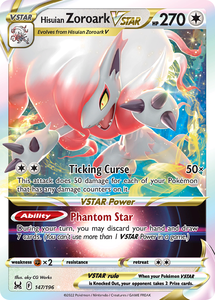 Hisuian Zoroark VSTAR card