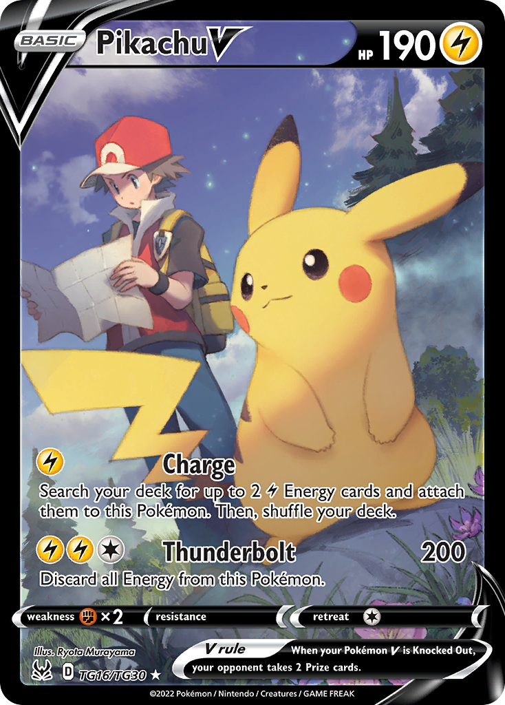 Pikachu V card