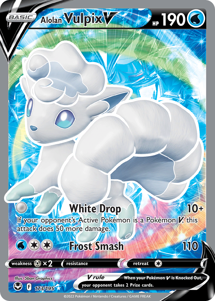 Alolan Vulpix V card