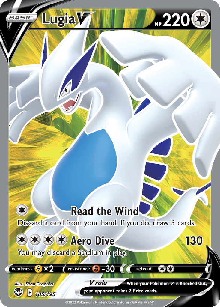 Lugia V card