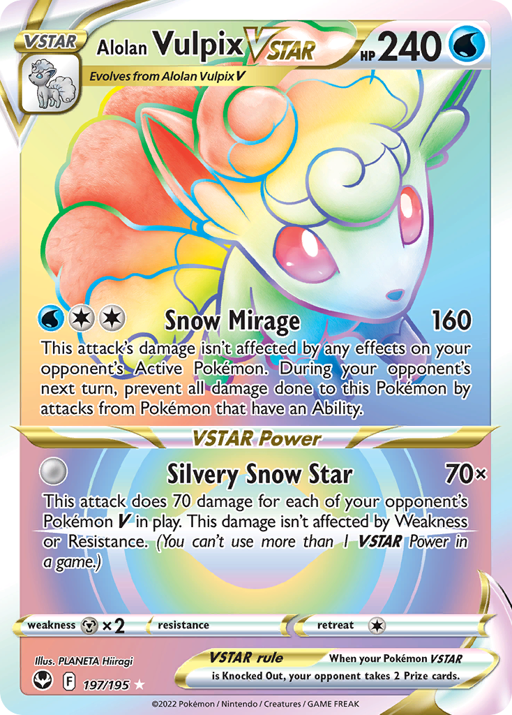 Alolan Vulpix VSTAR card