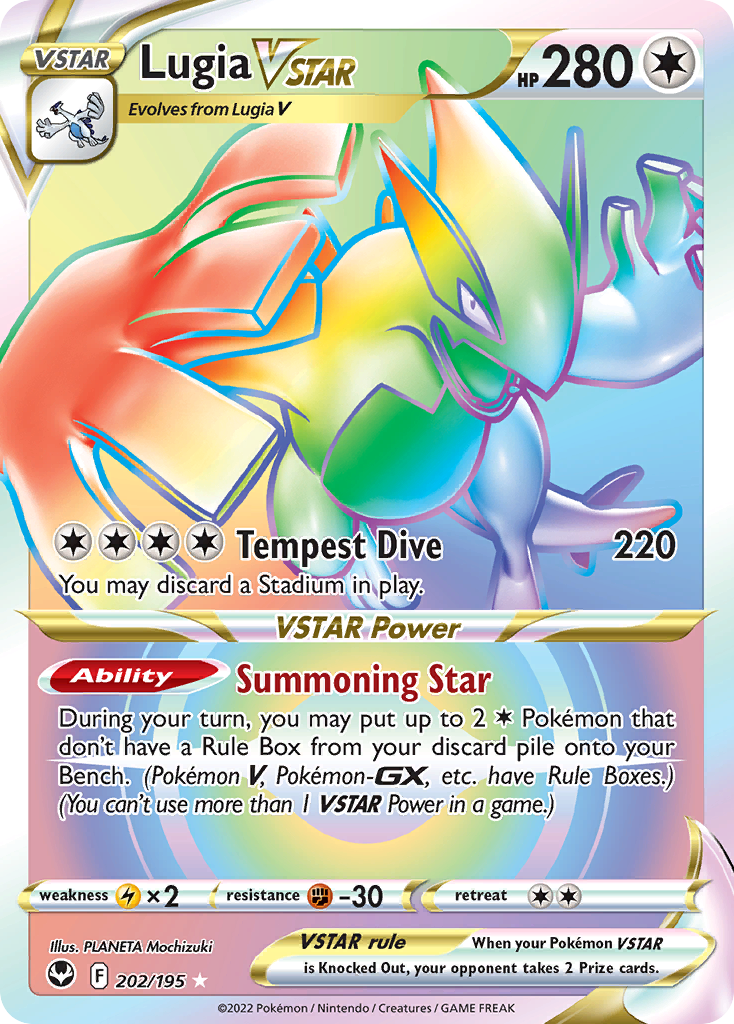 Lugia VSTAR card