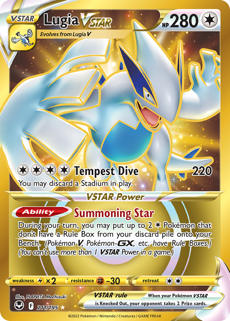 Lugia VSTAR card