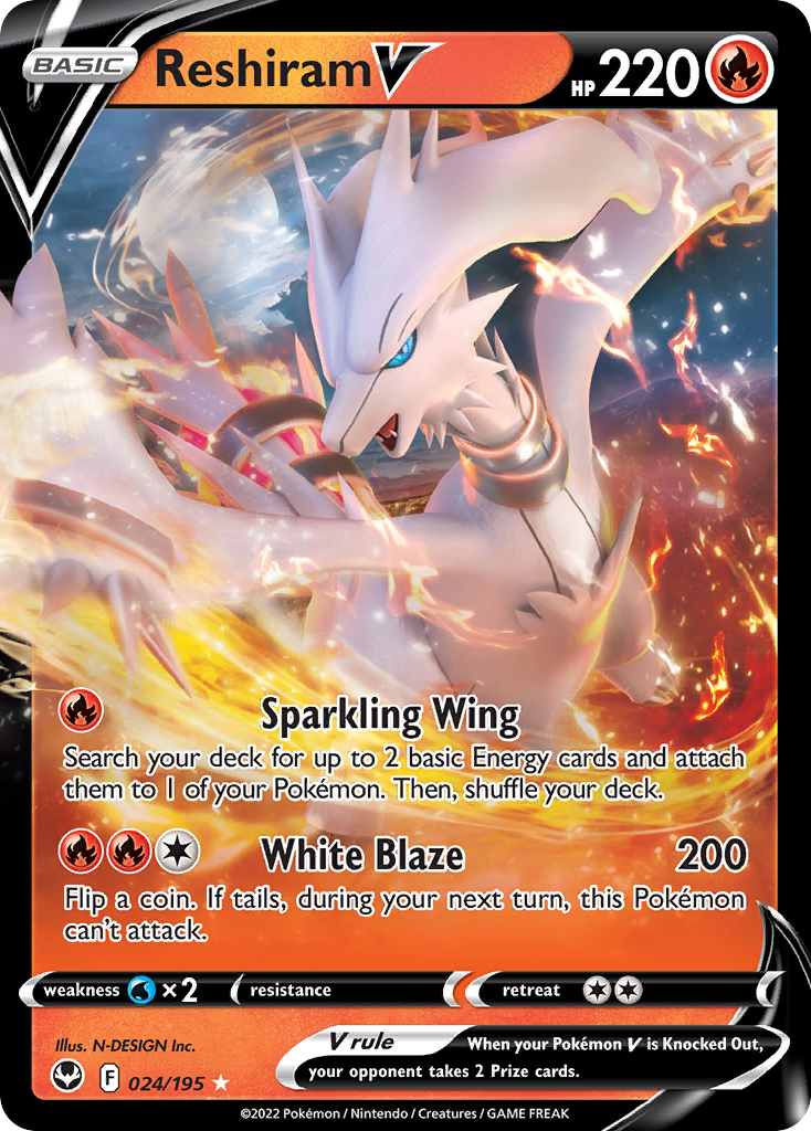 Reshiram V card