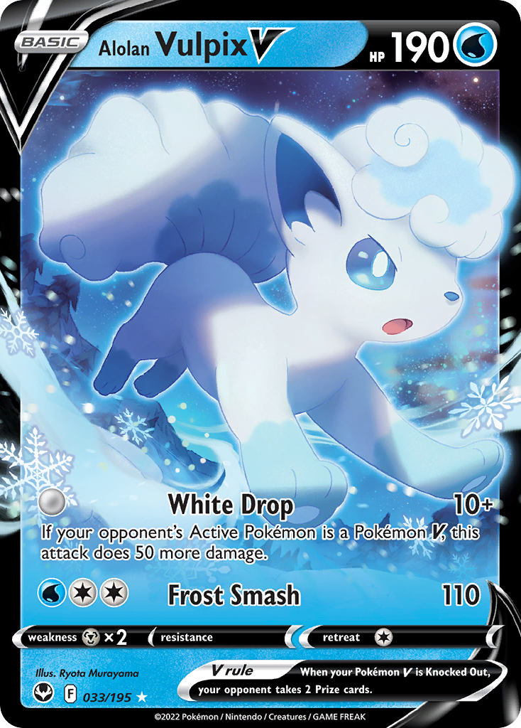 Alolan Vulpix V card