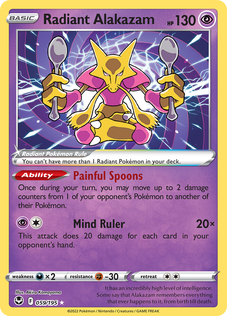 Radiant Alakazam card