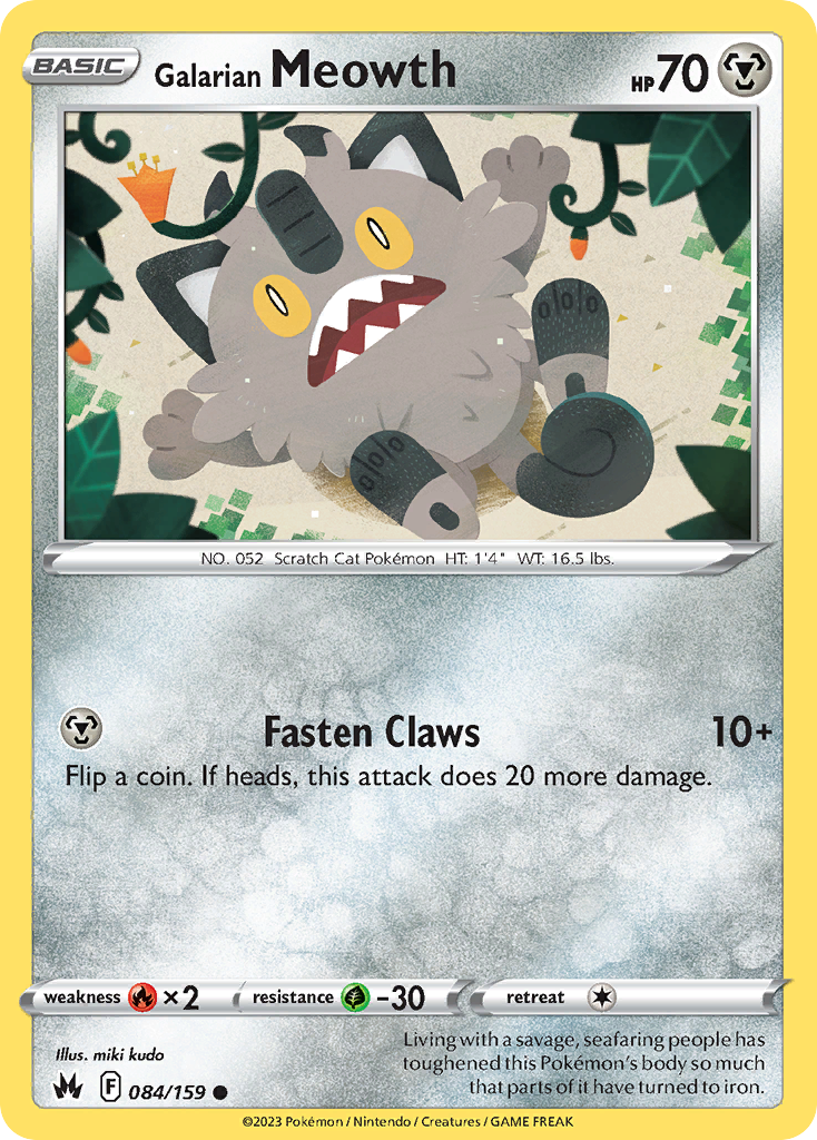 Galarian Meowth card