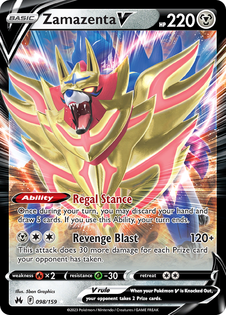 Zamazenta V card