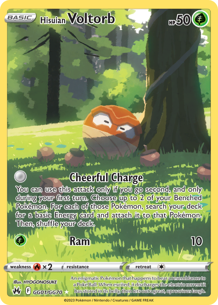 Hisuian Voltorb card