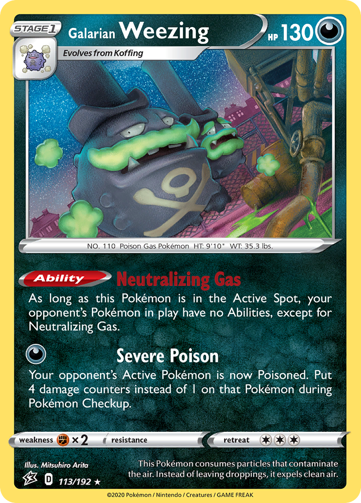 Galarian Weezing card