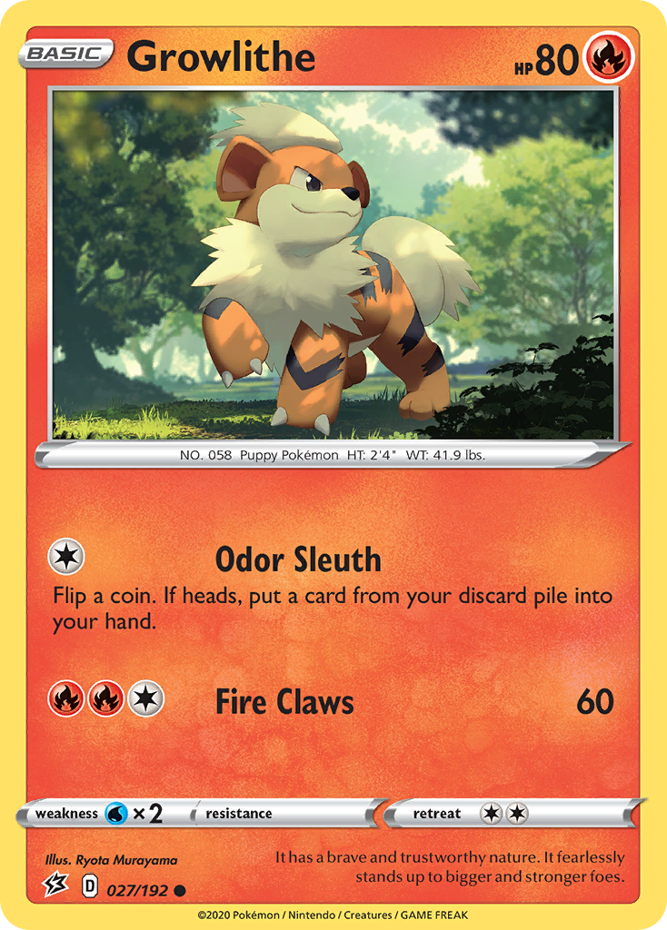 Growlithe card