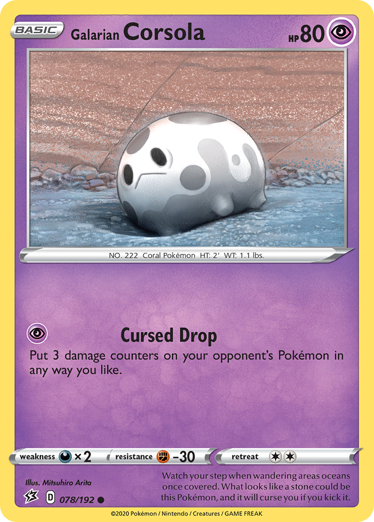 Galarian Corsola card