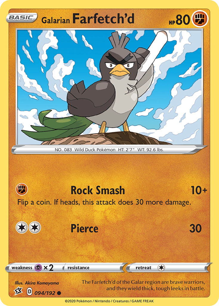 Galarian Farfetch'd card