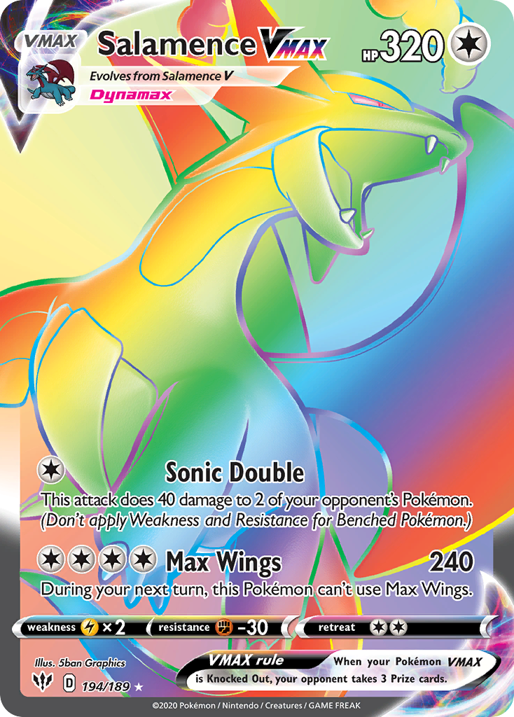 Salamence VMAX card