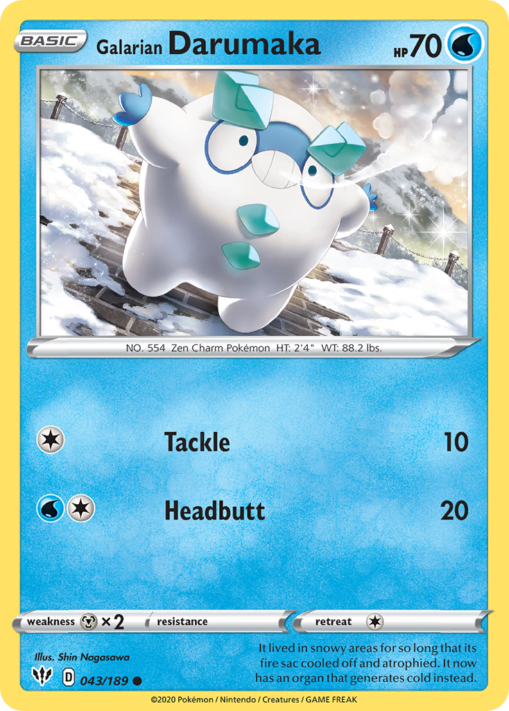 Galarian Darumaka card