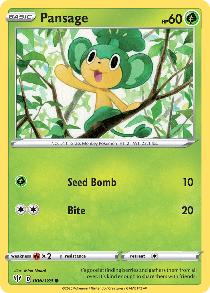 Pansage card