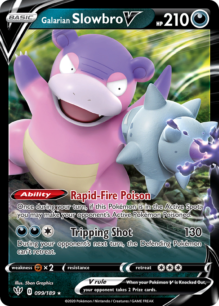 Galarian Slowbro V card