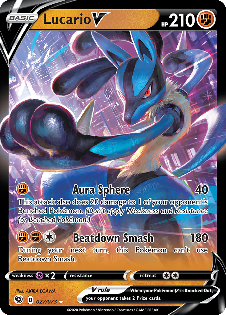 Lucario V card