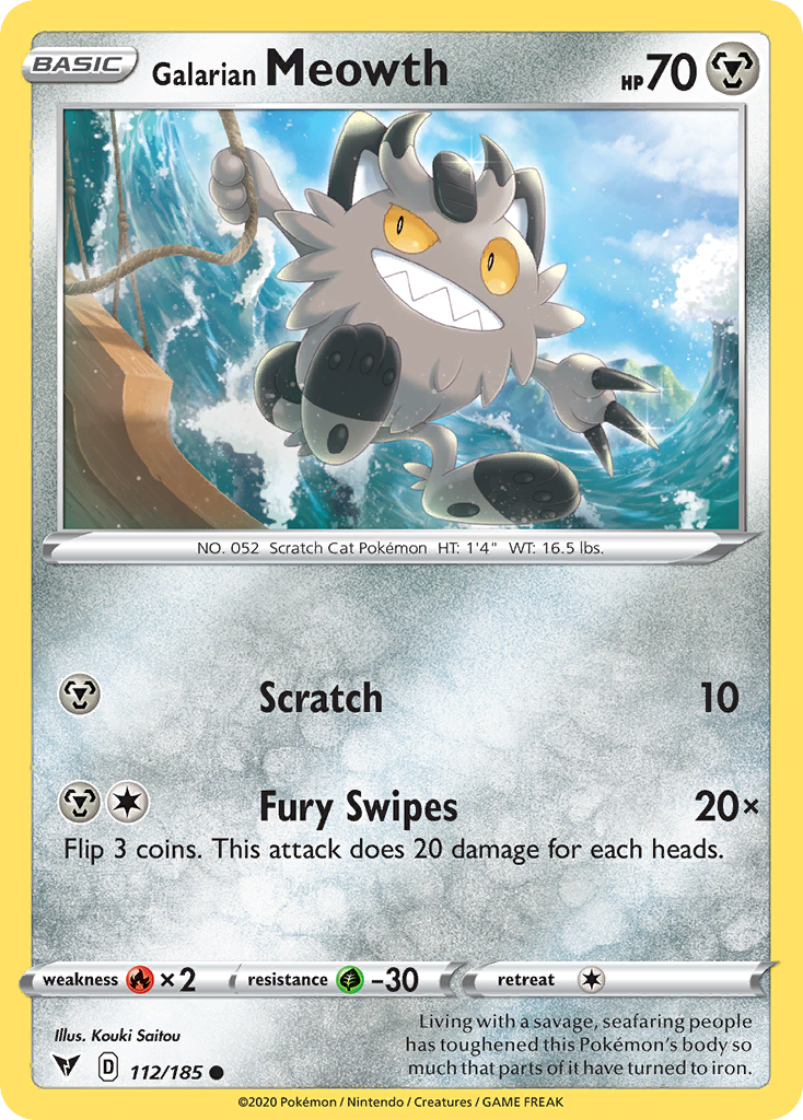 Galarian Meowth card