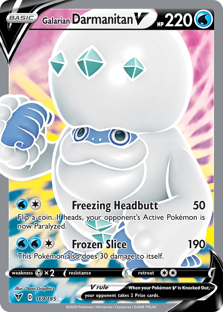 Galarian Darmanitan V card