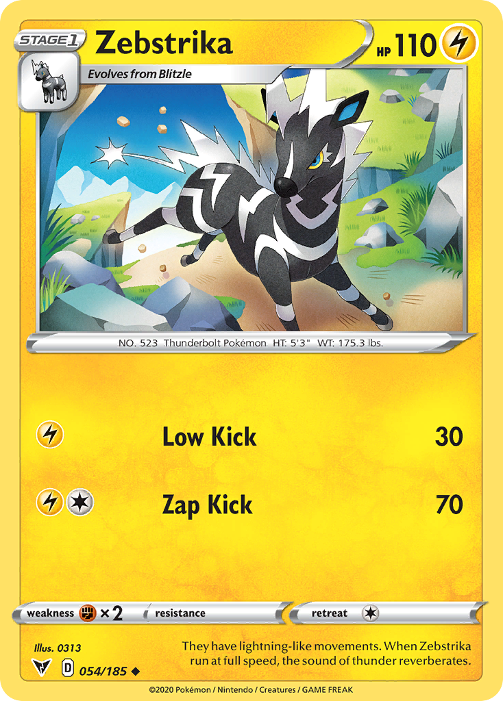 Zebstrika card