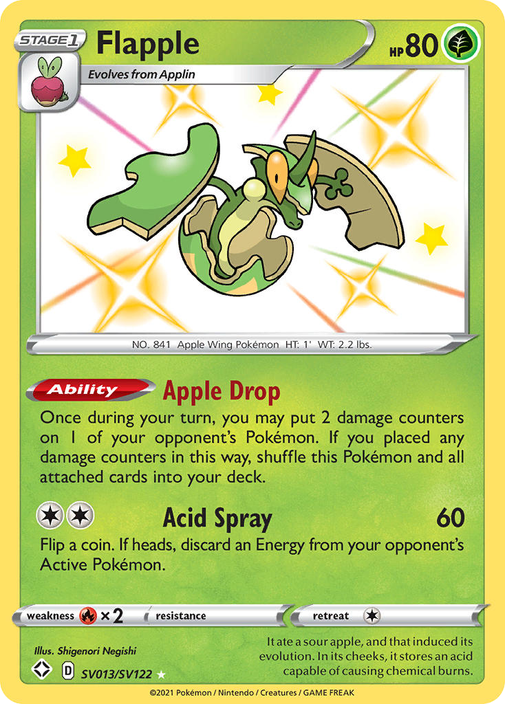 Flapple card