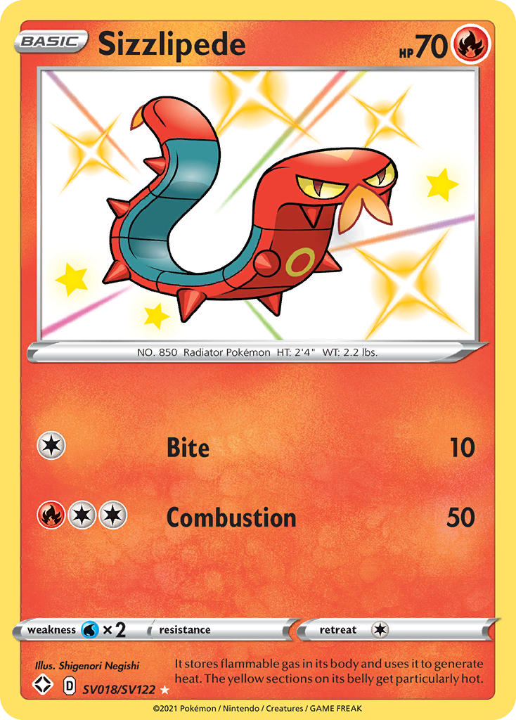 Sizzlipede card