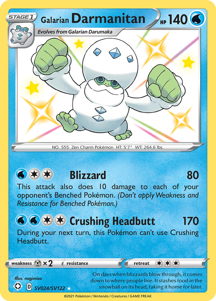 Galarian Darmanitan card