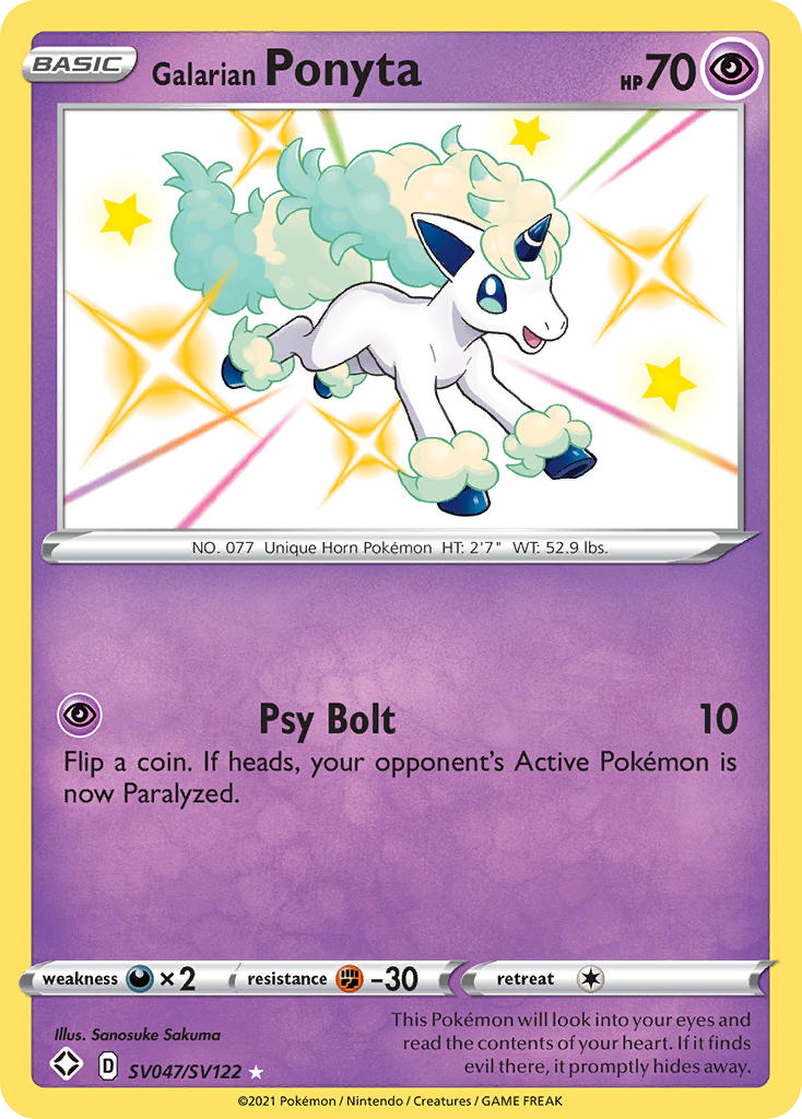 Galarian Ponyta card