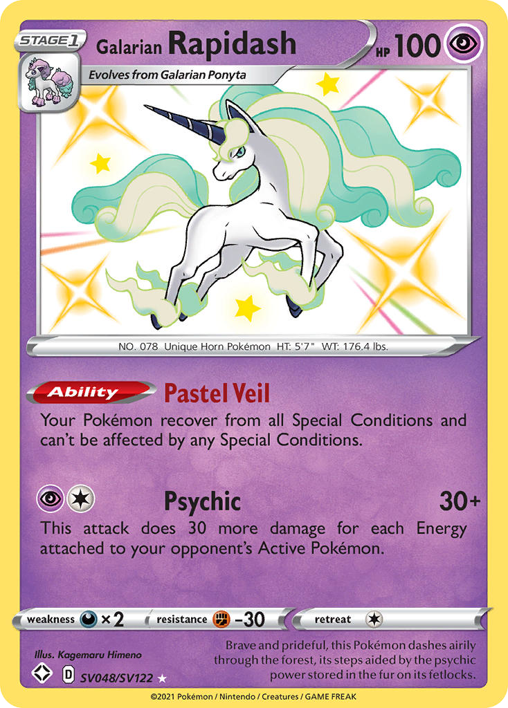 Galarian Rapidash card