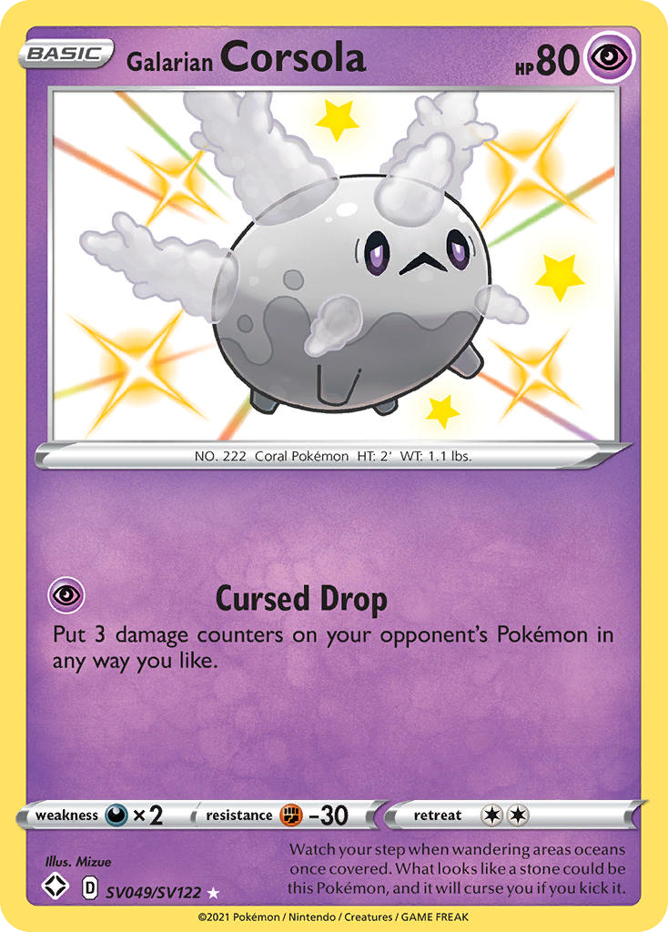 Galarian Corsola card