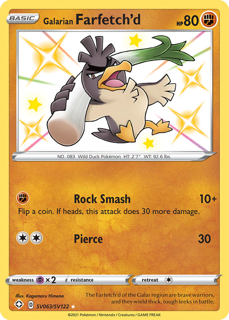 Galarian Farfetch'd card