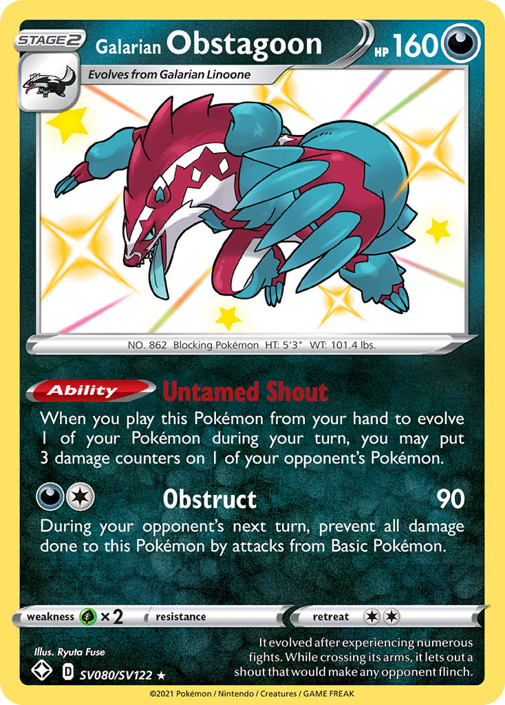 Galarian Obstagoon card