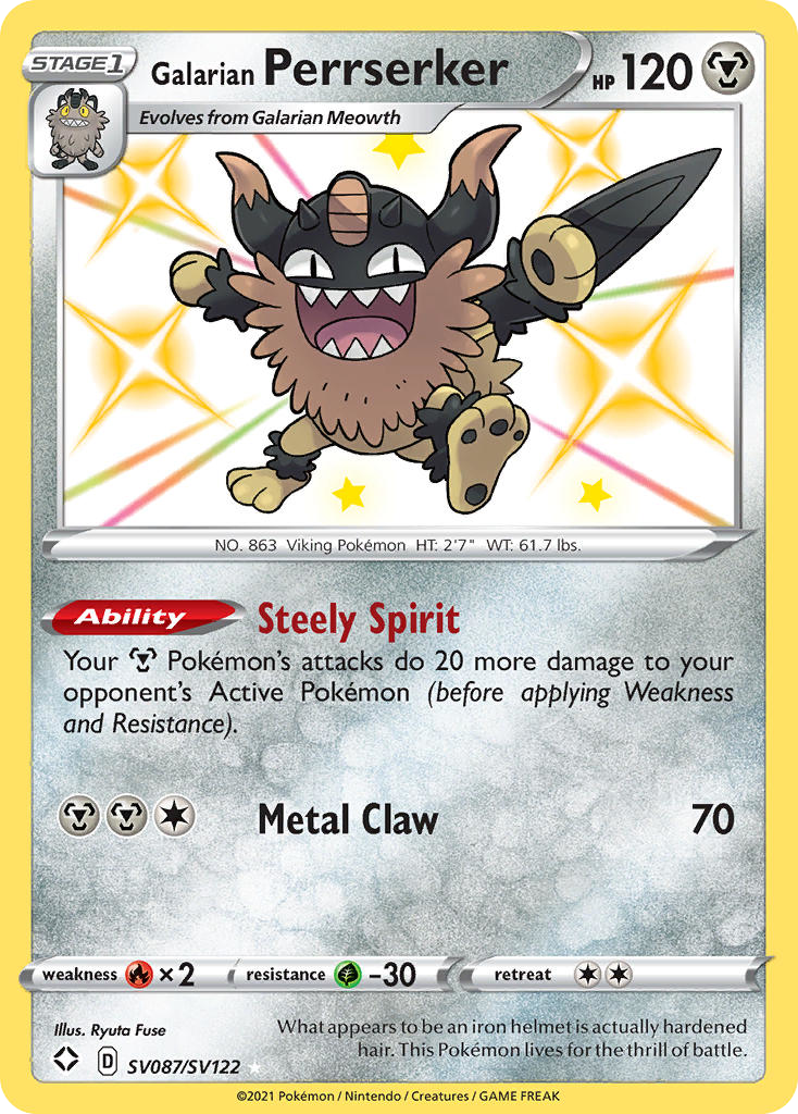 Galarian Perrserker card