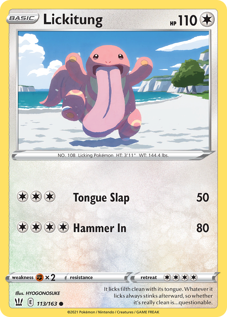 Lickitung card