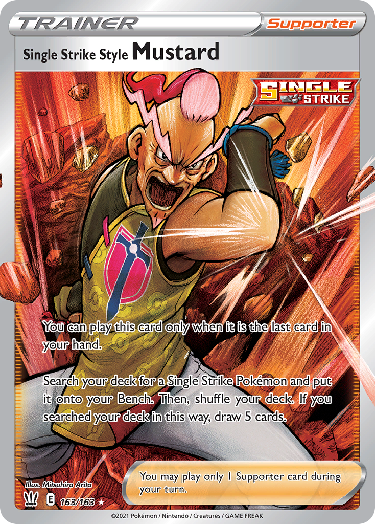 Single Strike Style Mustard card