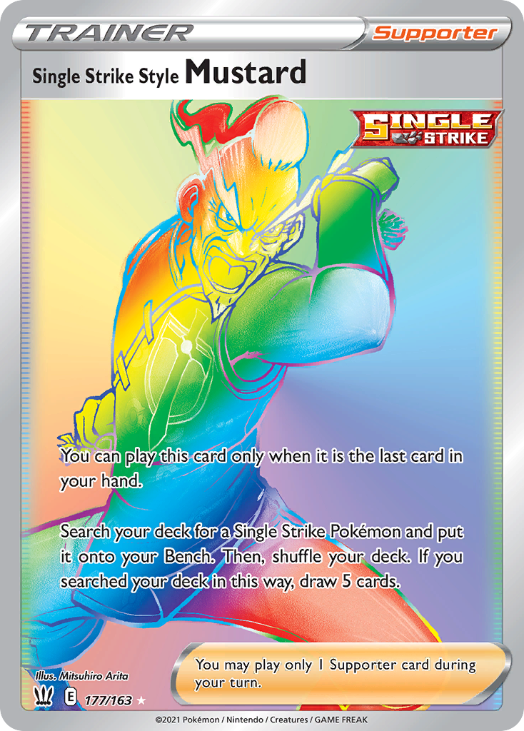 Single Strike Style Mustard card