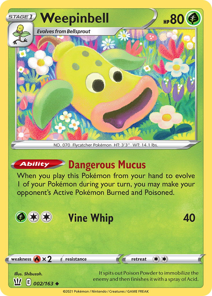 Weepinbell card