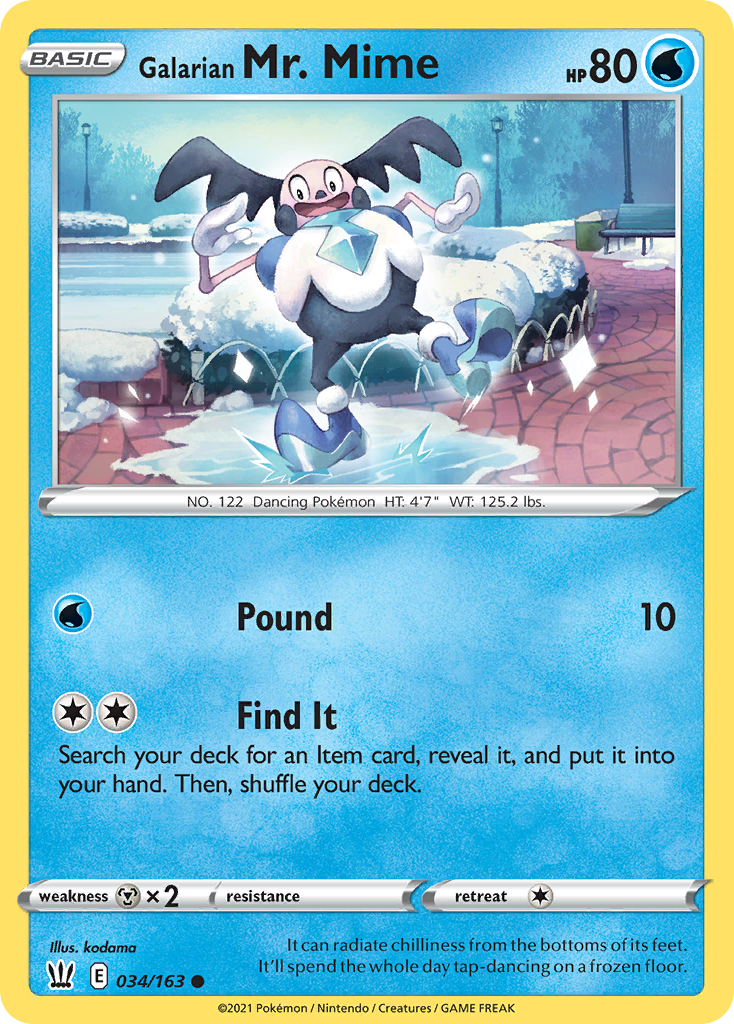 Galarian Mr. Mime card