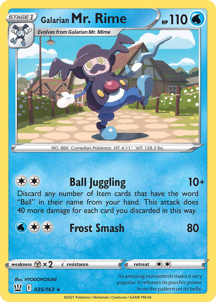 Galarian Mr. Rime card